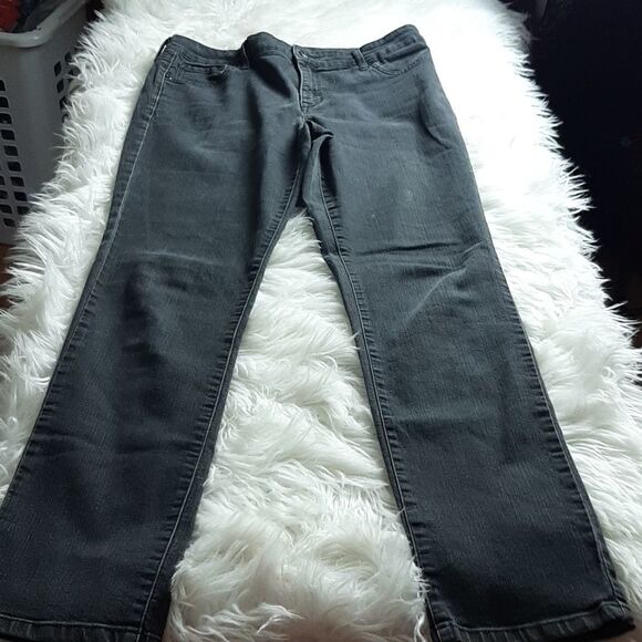 GLORIA VANDEBILT  Black   Slimming   Jeans Straight‎ Leg 8 - Picture 1 of 11